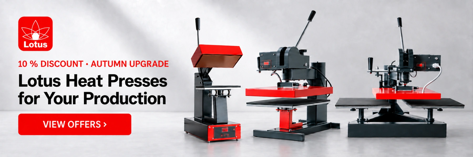 Lotus Autumn Sale – discover heat presses