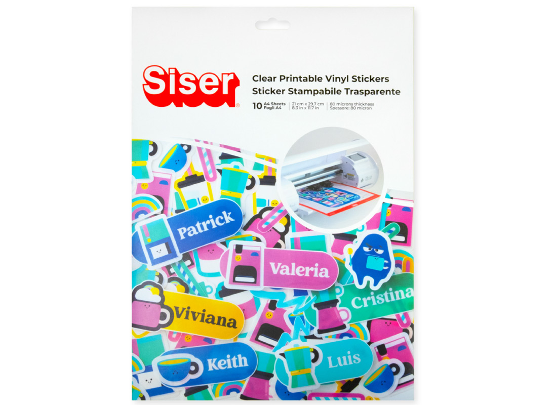 Siser Sticker stampabili Trasparenti