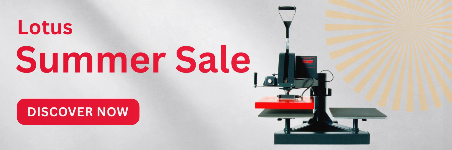 Lotus Summer Sale: Discount on selected heat presses