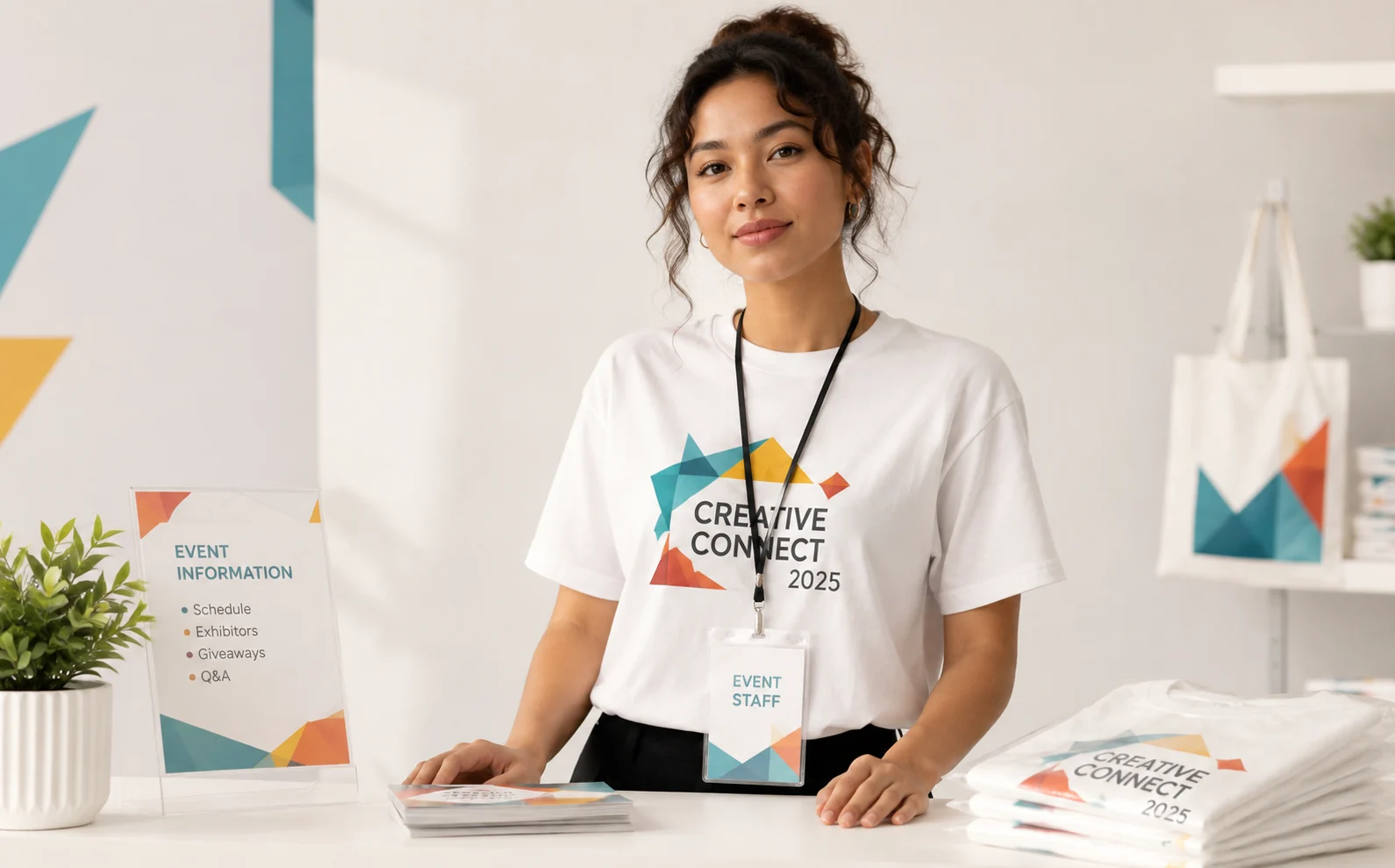 Bedruckte Textilien und Anwendungen für Events und Point of Sale