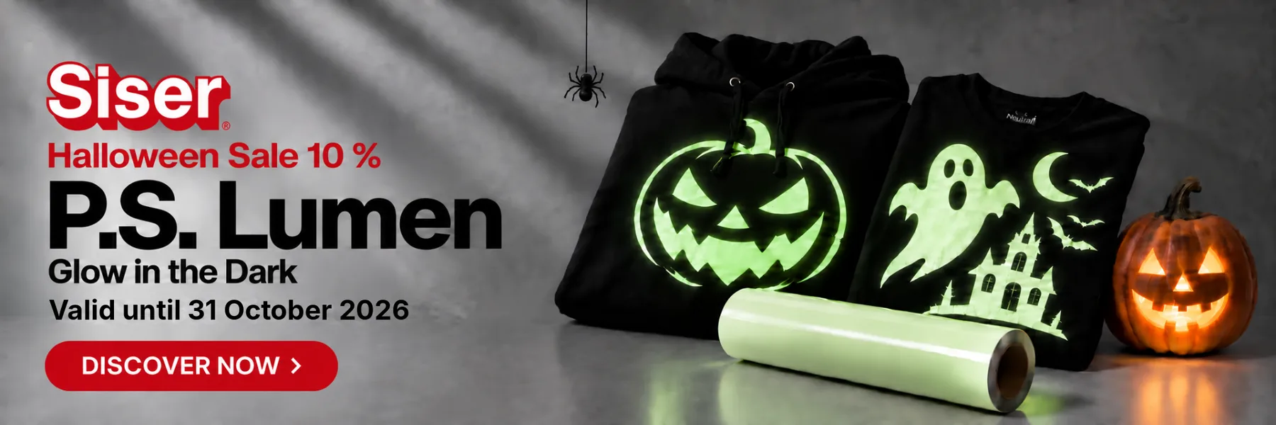 Siser P.S. Lumen Halloween Sale – Glow in the dark