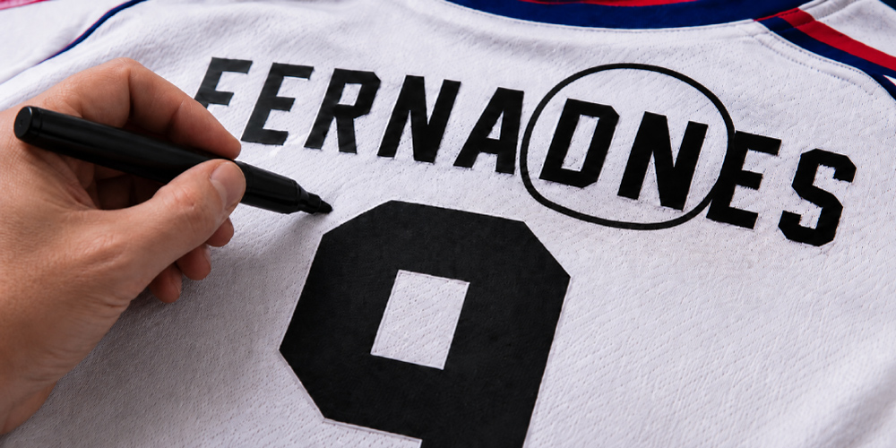 Typischer Fehldruck beim Transferdruck